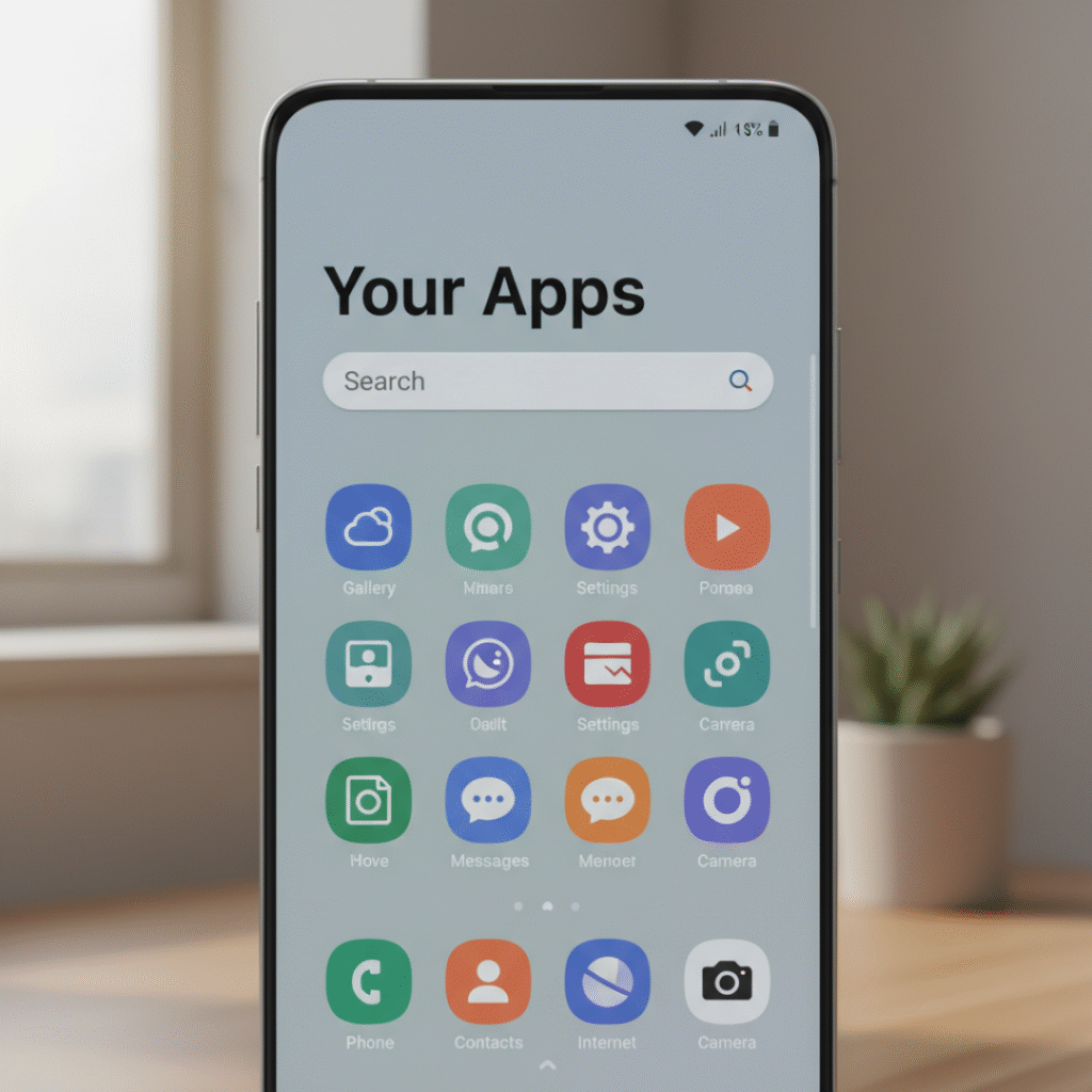 Samsung One UI App Drawer