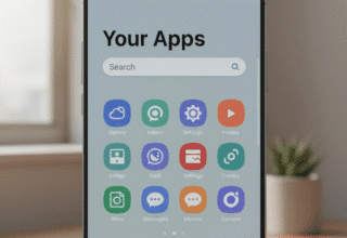 Samsung One UI App Drawer