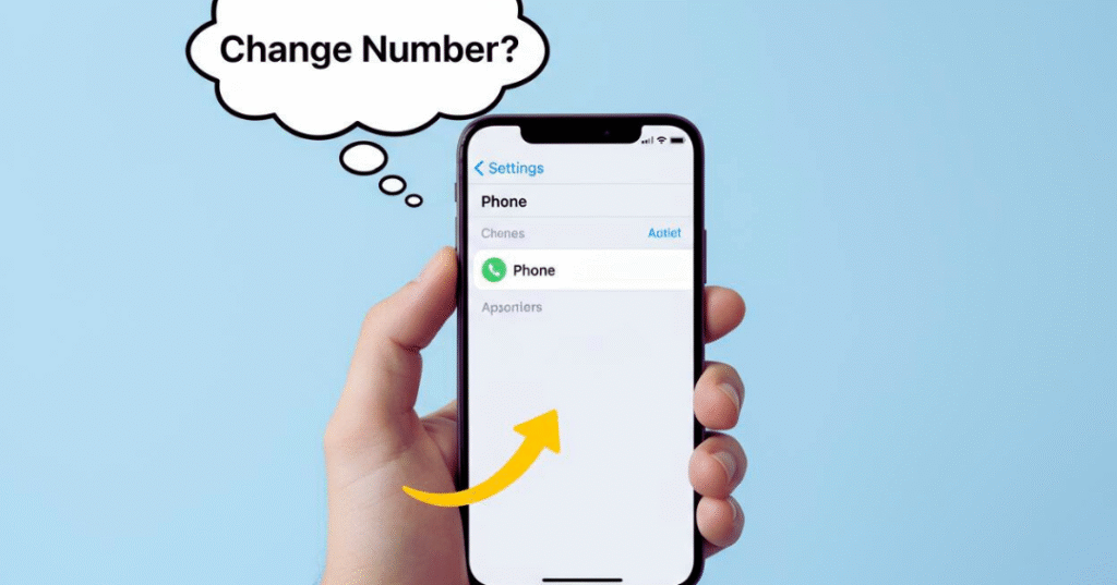 change number on iPhone