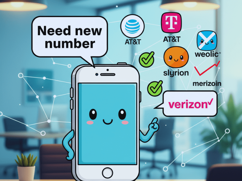 change number on iPhone