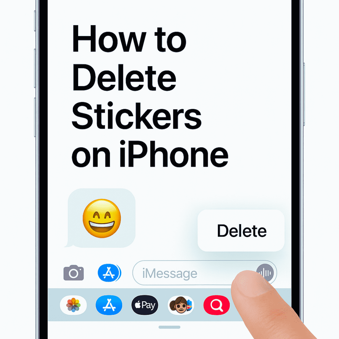 how to delete stickers on iPhone