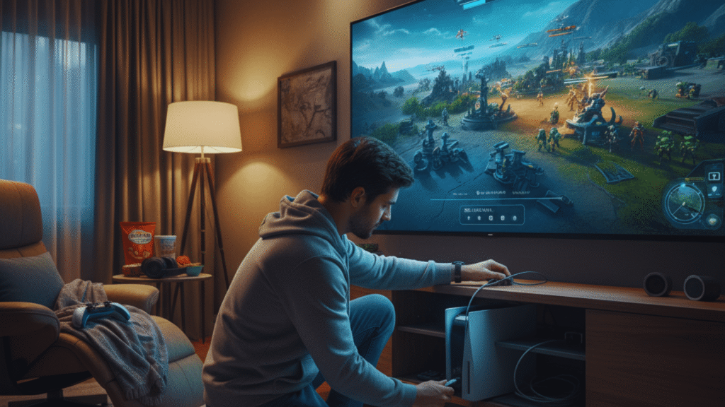 how to set up ps5 for real-time strategy games